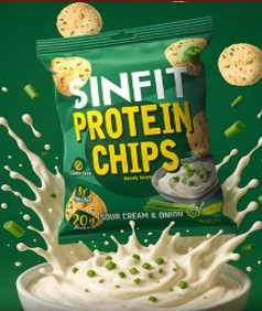 Croustilles crème sûre & oignon Sinfit